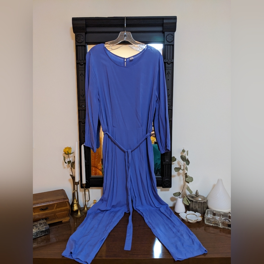 Purple Long Sleeve Jumpsuit